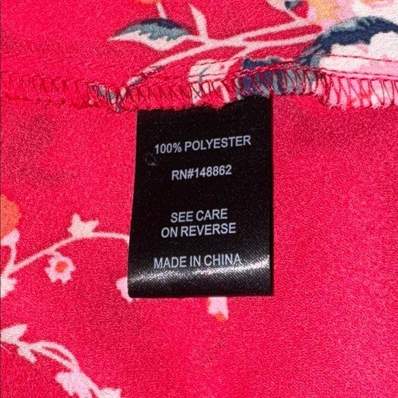 Torrid Babydoll Georgette Surplice Cami Pink Floral - Picture 5 of 10